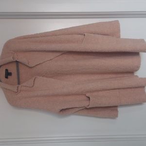 St. John pink knit sweater coat Large
